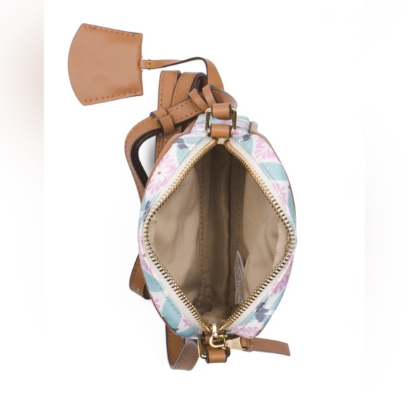 RADLEY LONDON Willow Walk Pink & Blue Crossbody With Leather Trim. - Picture 7 of 12